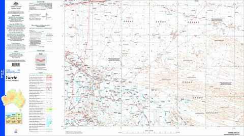 Yarrie SF51-01 Topographic Map 1:250k