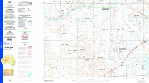 Yowalga SG51-12 Topographic Map 1:250k