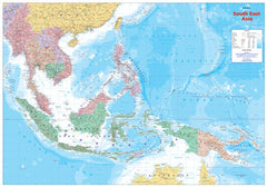 South East Asia Hema Supermap Laminated Wall Map