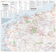 Pilbara Hema 1400 x 1300mm Supermap Paper Wall Map