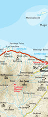 Lesser Sunda Islands Folded Map Reise