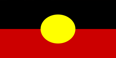 Aboriginal Flag (knitted) 1800 x 900mm