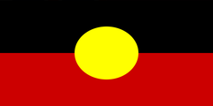 Aboriginal Flag (knitted) 1800 x 900mm
