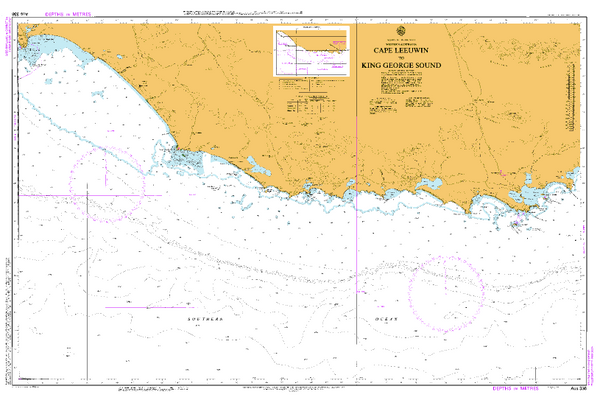 AUS 336 - Cape Leeuwin to King George Sound Nautical Chart