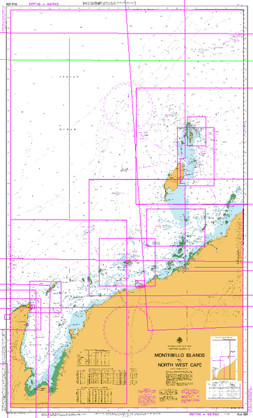 AUS 328 - Montebello Islands to North West Cape Nautical Chart