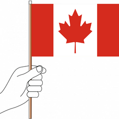 Canada Flag Handwaver - Knitted Polyester