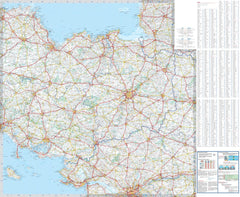 France Brittany 512 Michelin Map
