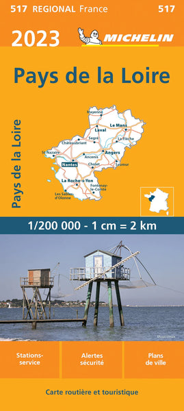 France Loire 517 Michelin Map