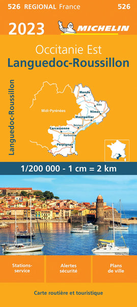 France Languedoc-Roussillon 526 Michelin Map