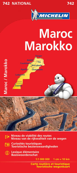 Morocco Michelin Folded Map 742