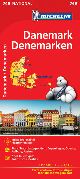 Denmark Michelin Map 749