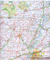 Deep South USA Hallwag Map