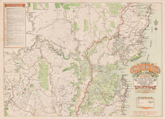 Hawkesbury River Wall Map 1953
