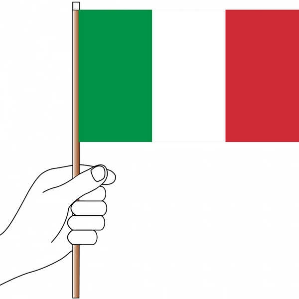 Italy Flag Handwaver - Knitted Polyester