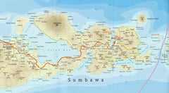 Lesser Sunda Islands Folded Map Reise