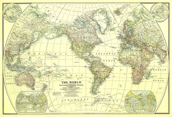 Vintage National Geographic Maps