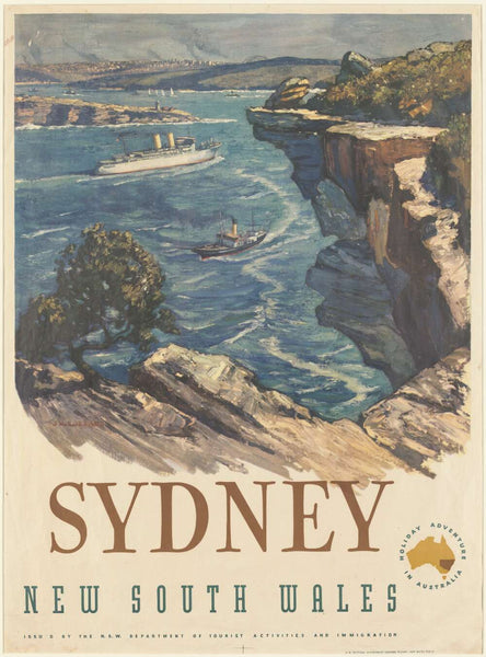 TRAVEL POSTER - Sydney, NSW Vintage Poster