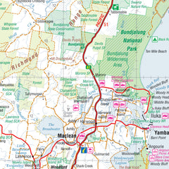 North East New South Wales Hema 700 x 1000mm Laminated Wall Map