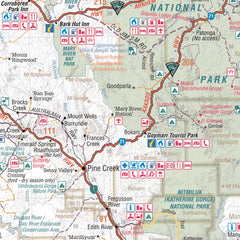 Top End & Gulf Hema 1000 x 700mm Laminated Wall Map