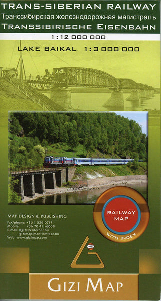 Trans Siberian Railway Gizi Maps Folded