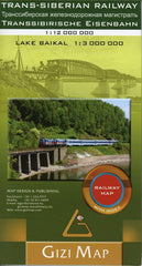Trans Siberian Railway Gizi Maps Folded