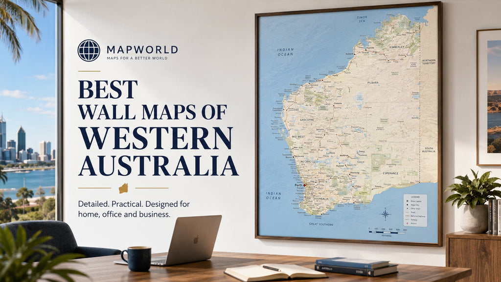 Best Wall Maps of Western Australia