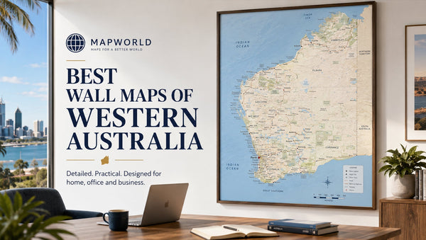 Best Wall Maps of Western Australia