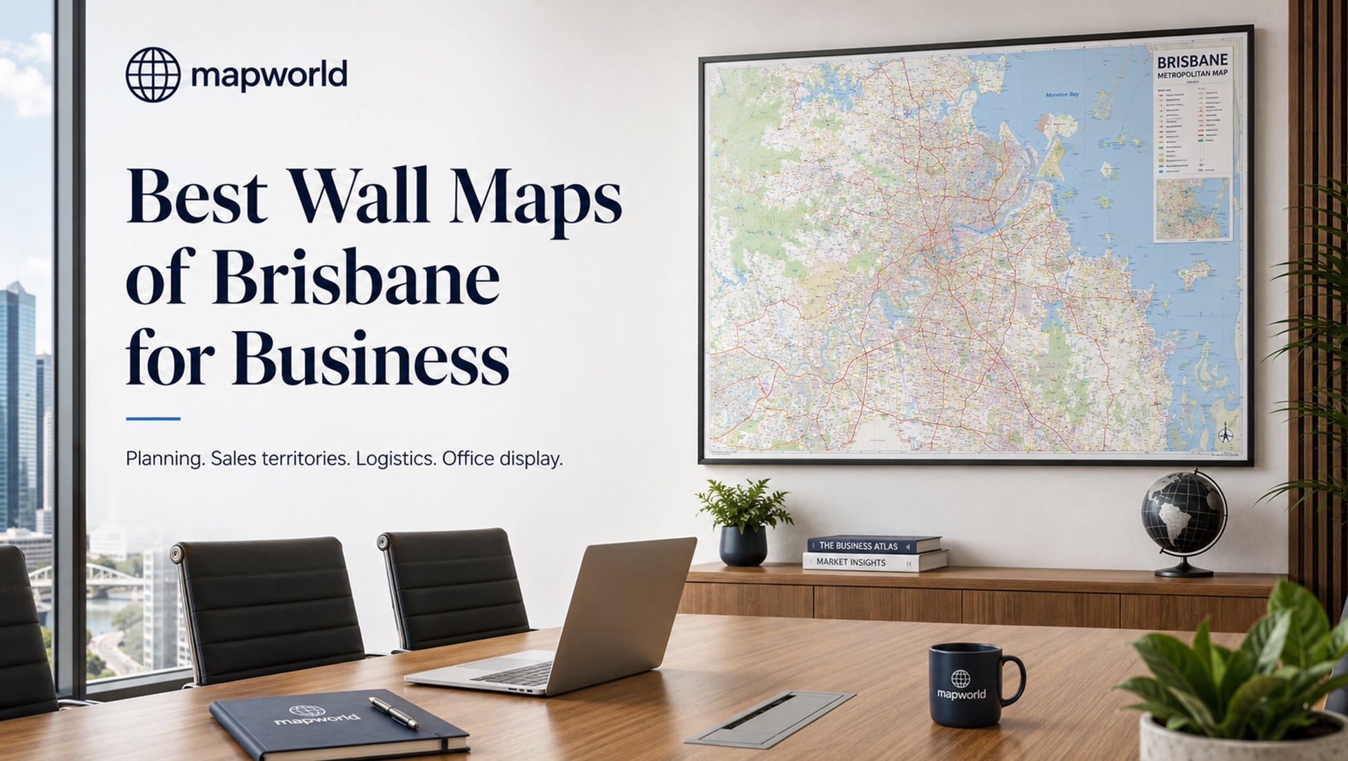 Best Wall Maps of Brisbane for Business
