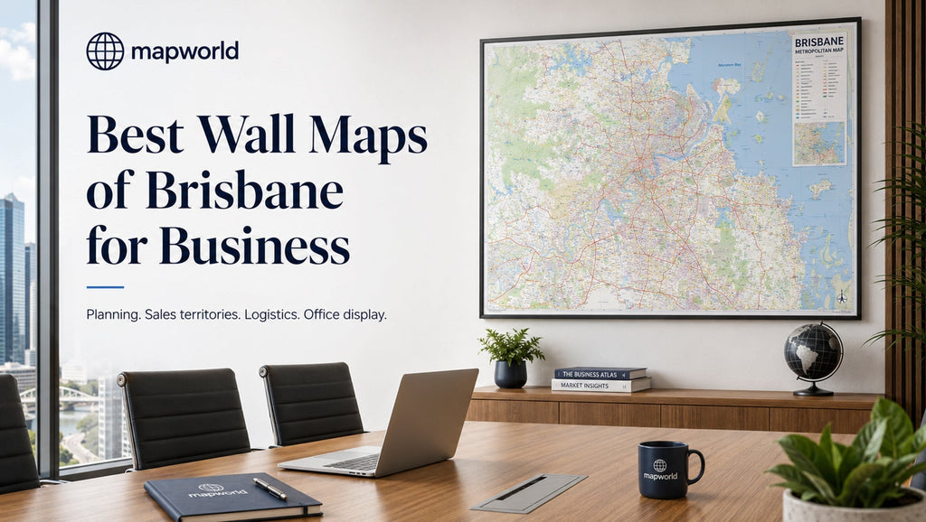Best Wall Maps of Brisbane for Business