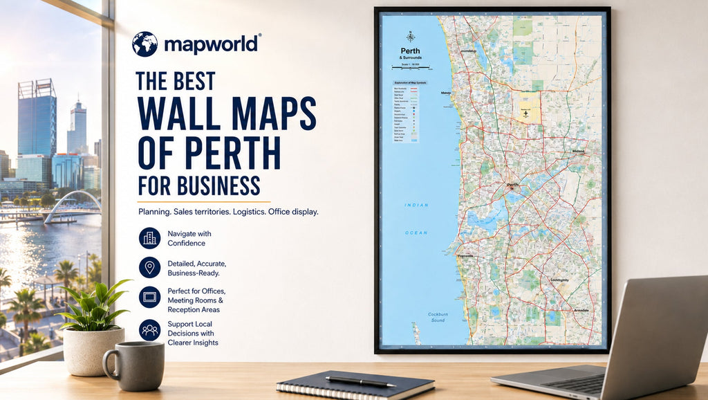 The Best Wall Maps of Perth for Business