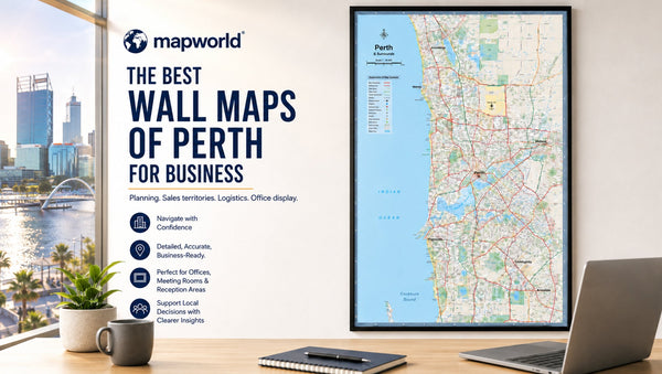 The Best Wall Maps of Perth for Business