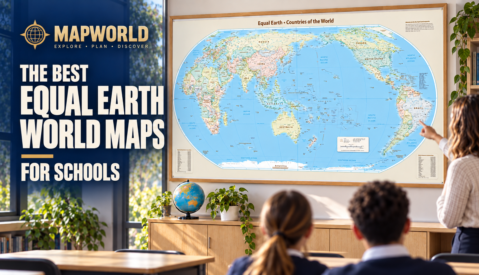 The Best Equal Earth Maps for Schools