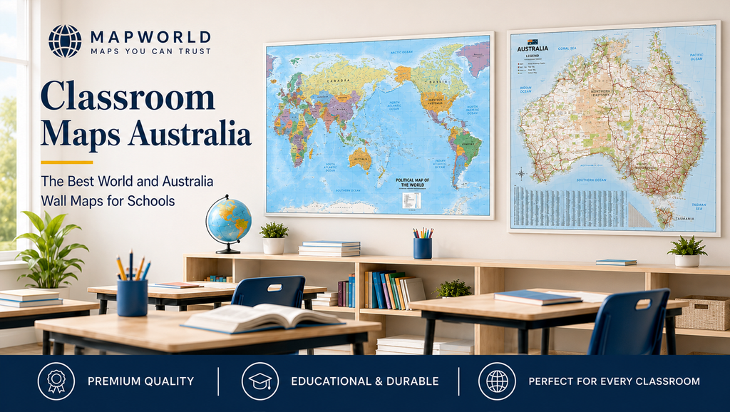 Classroom Maps Australia: The Best World and Australia Wall Maps for Schools