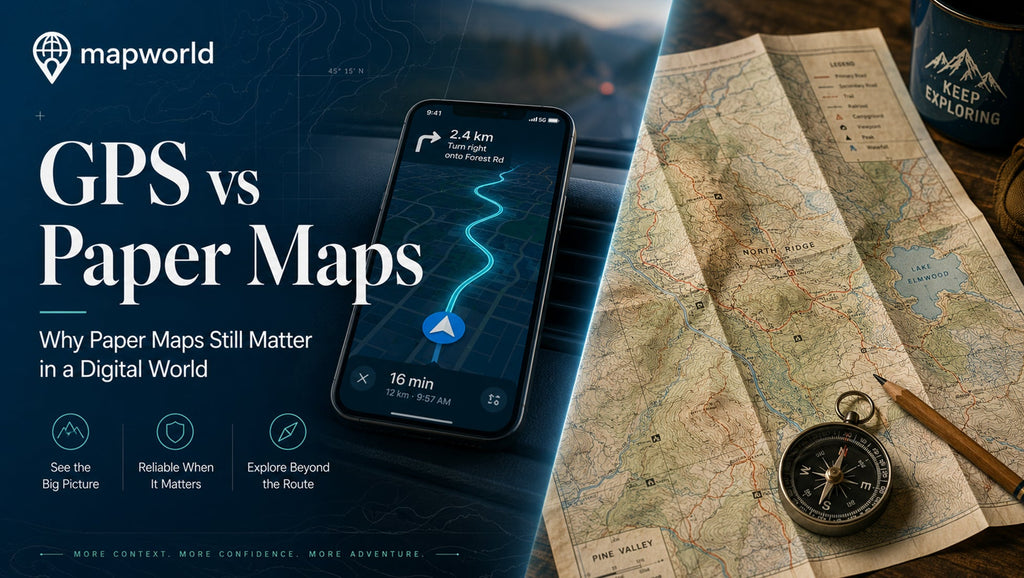 GPS vs Paper Maps: Why Paper Maps Still Matter in a Digital World