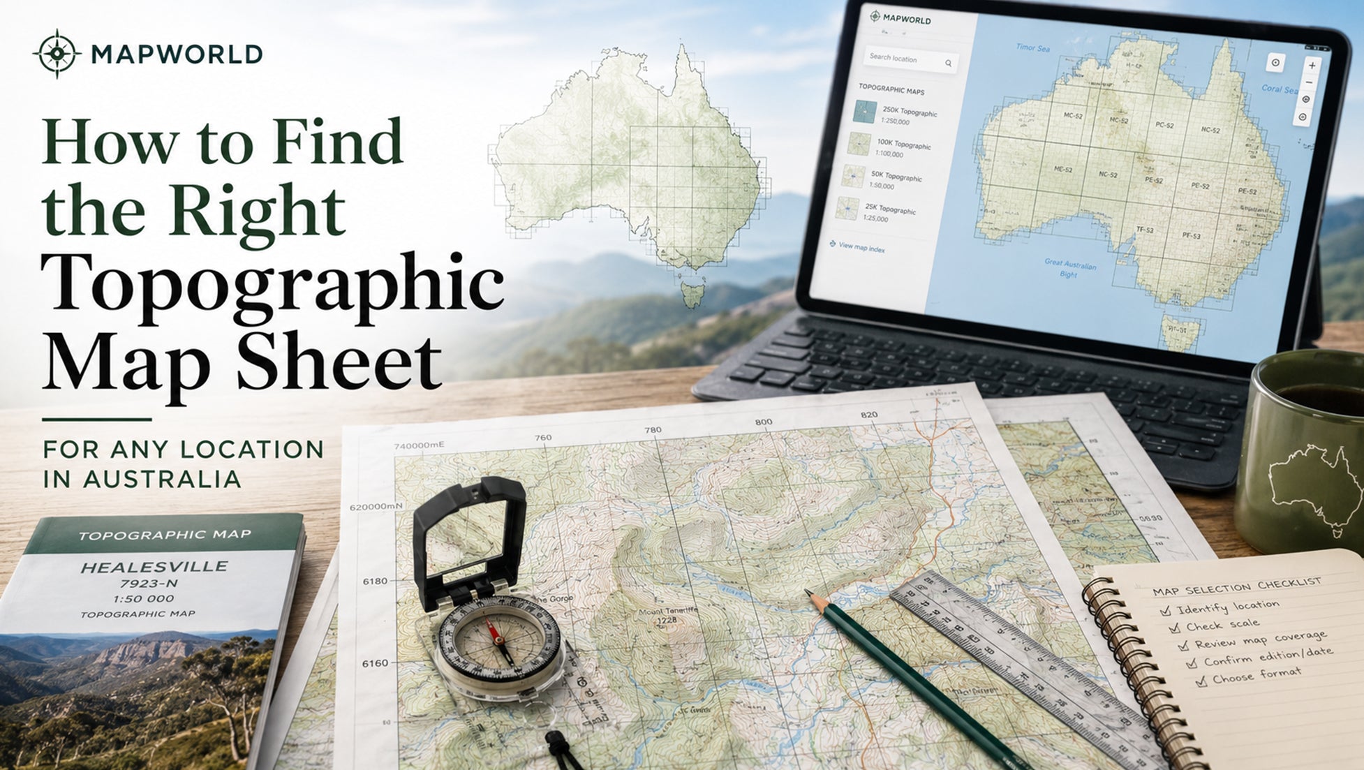 How to Find the Right Topographic Map Sheet for Any Location in Australia