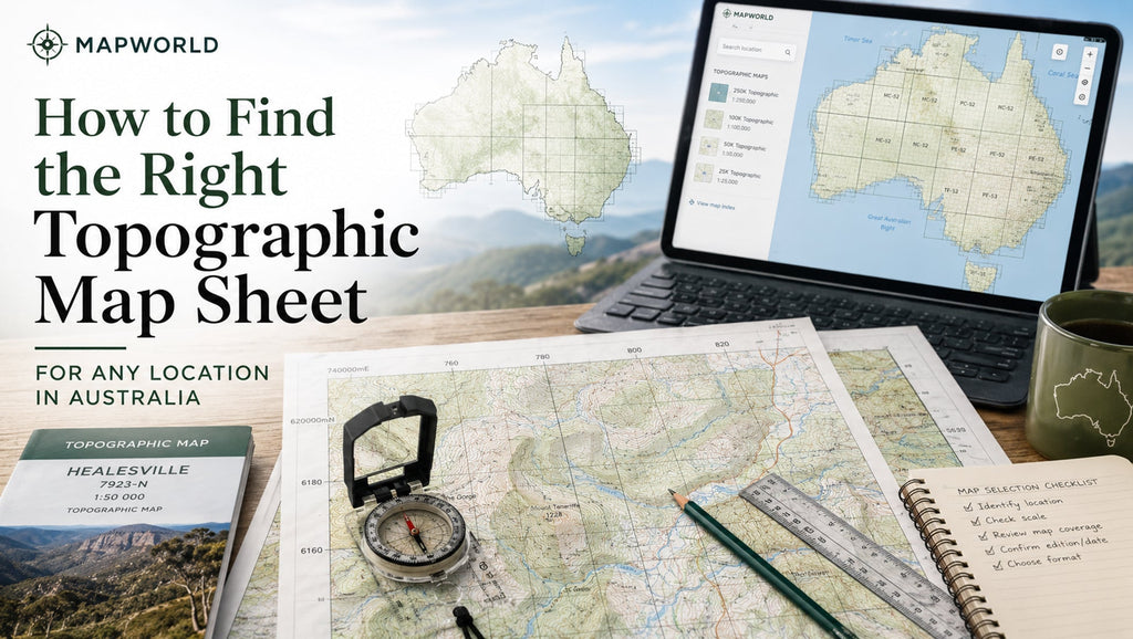 How to Find the Right Topographic Map Sheet for Any Location in Australia