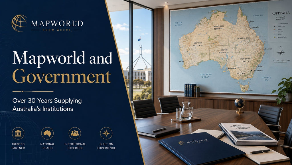 Mapworld and Government: Over 30 Years Supplying Australia’s Institutions