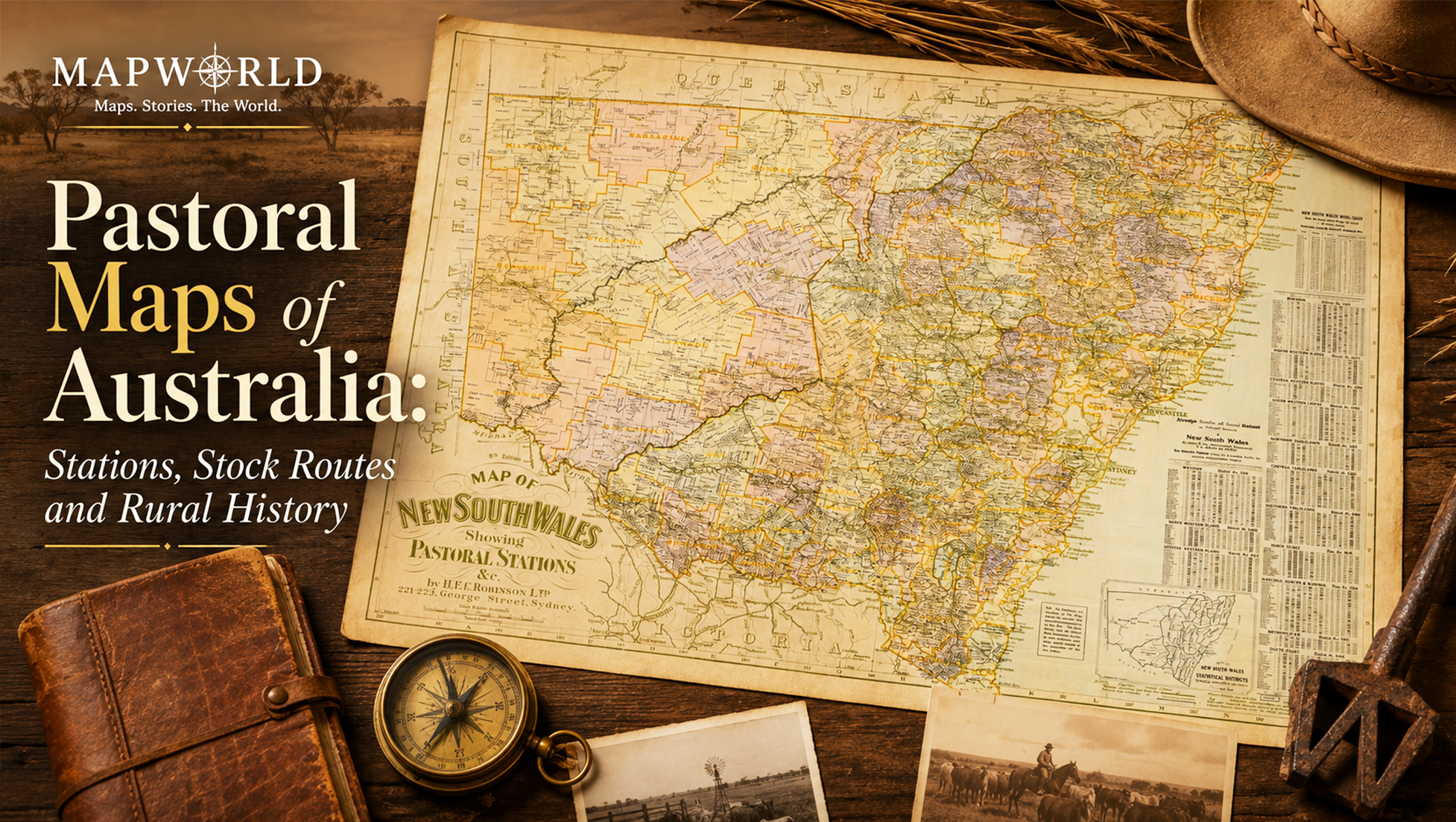 Pastoral Maps of Australia: Stations, Stock Routes and Rural History