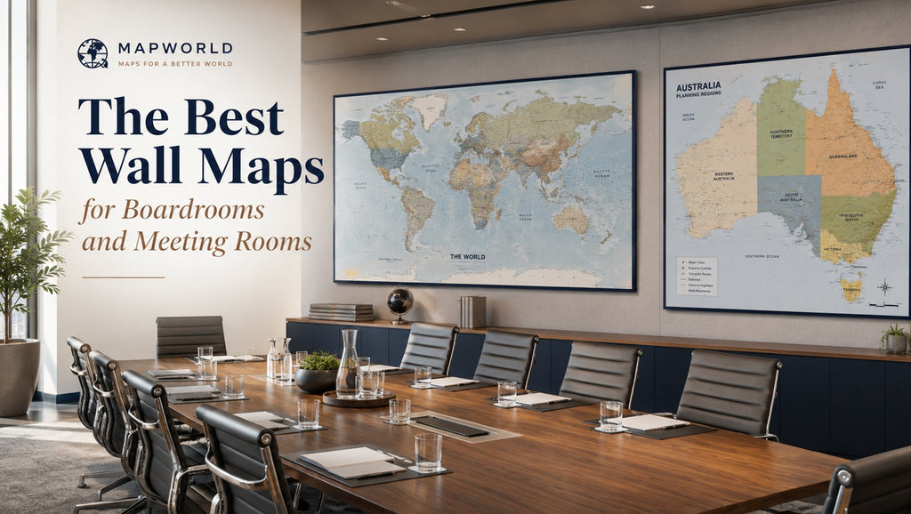 The Best Wall Maps for Boardrooms and Meeting Rooms