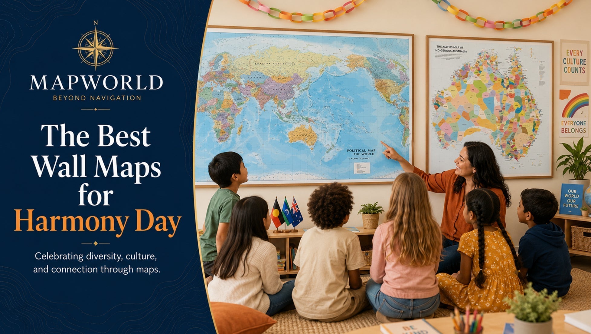 The Best Wall Maps for Harmony Day