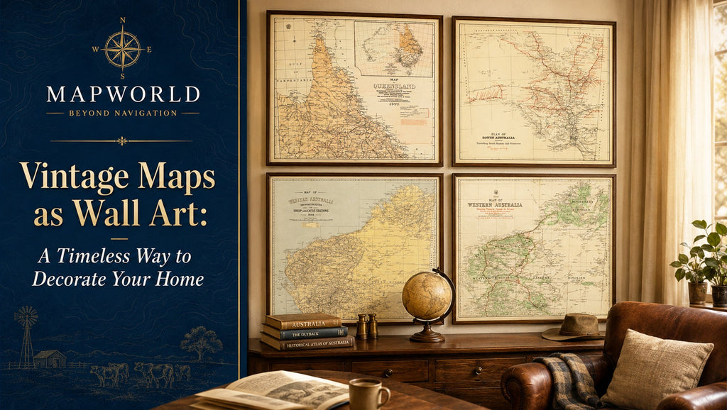Vintage Maps as Wall Art: A Timeless Way to Decorate Your Home