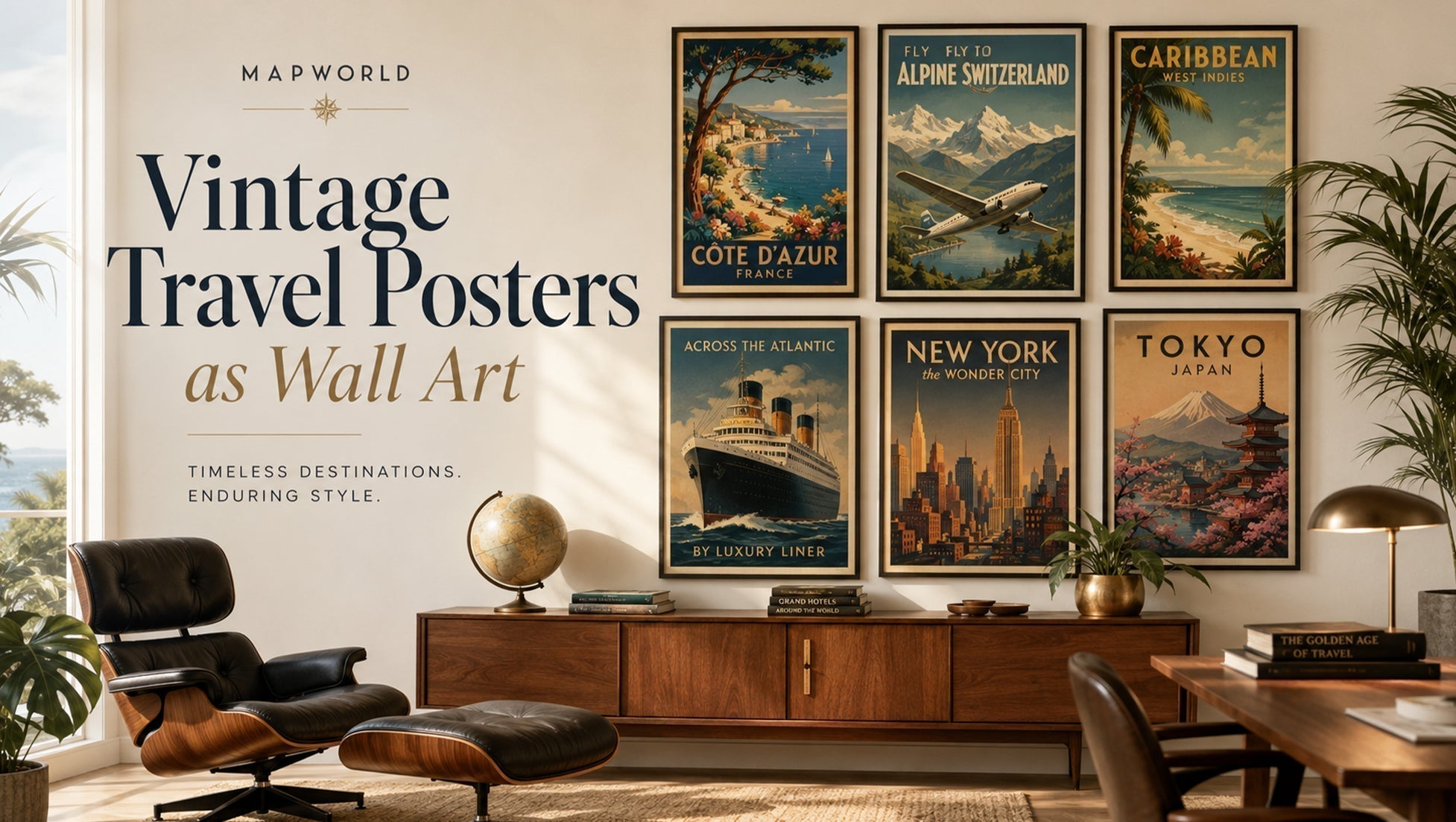 Vintage Travel Posters as Wall Art