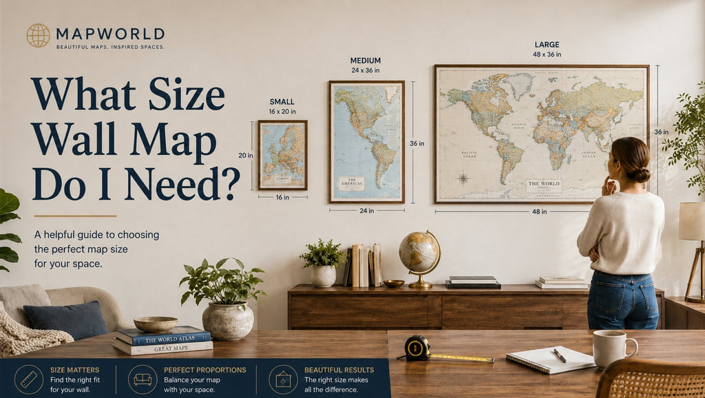 What Size Wall Map Do I Need?