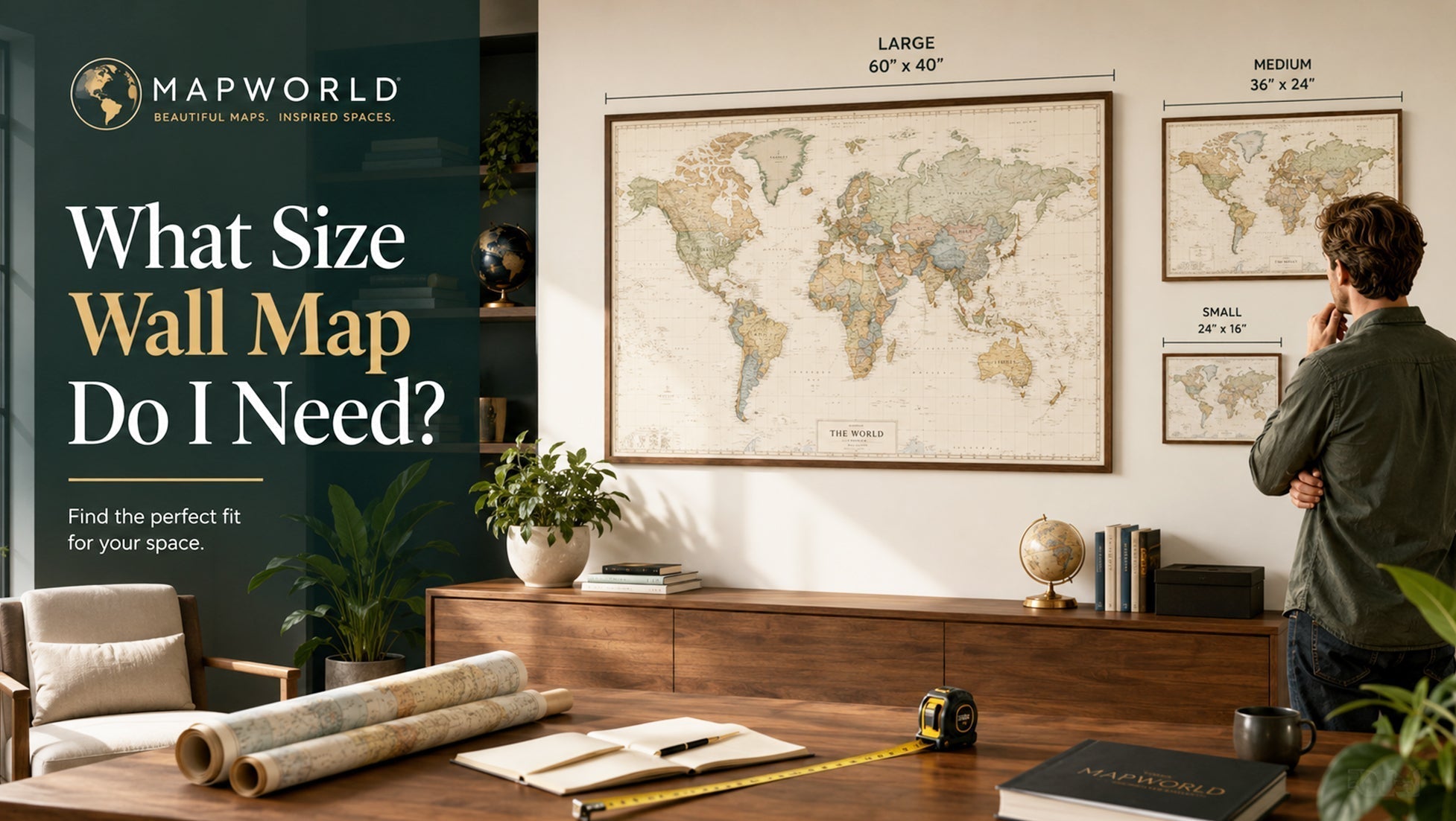 What Size Wall Map Do I Need?