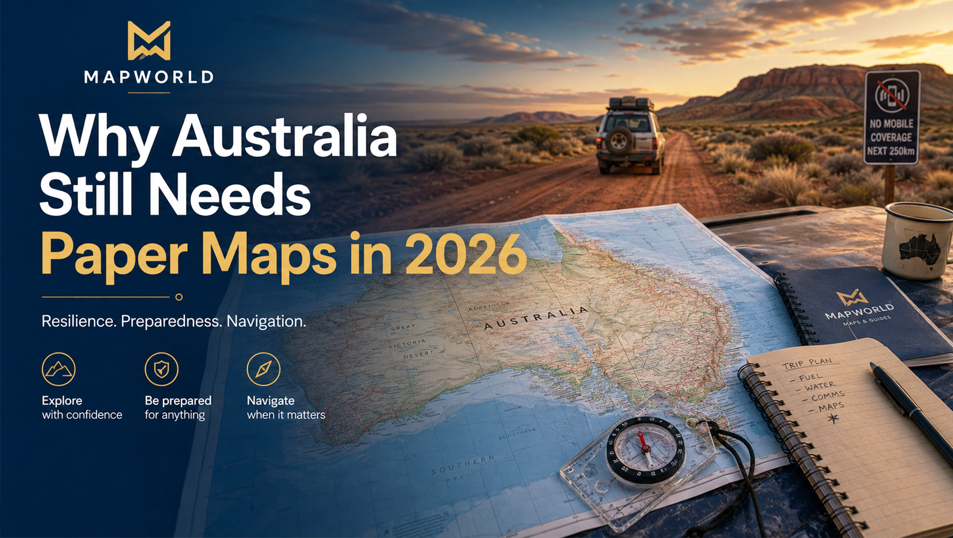 Why Australia Still Needs Paper Maps in 2026