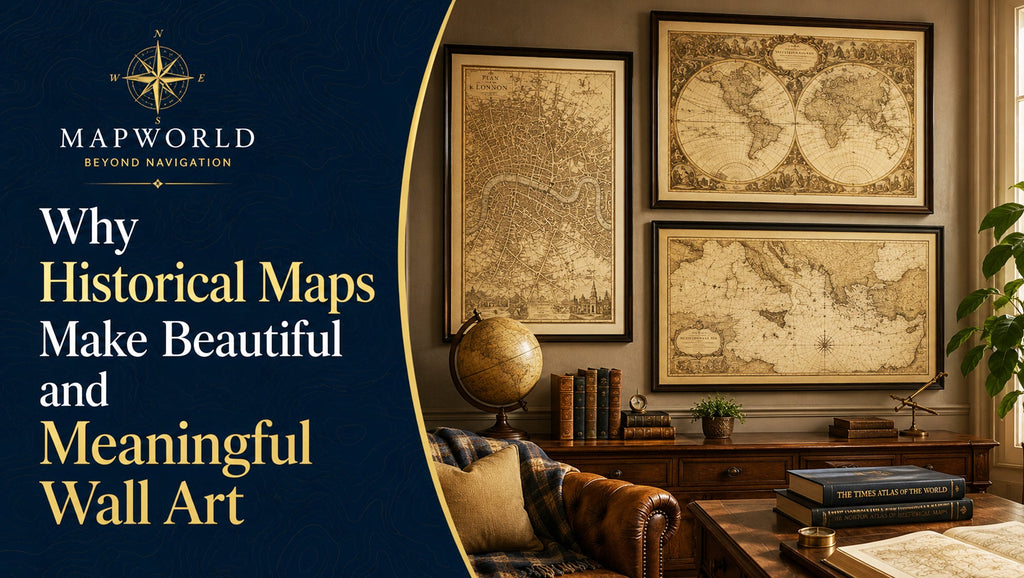 Why Historical Maps Make Beautiful and Meaningful Wall Art