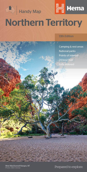 Northern Territory Hema Handy Map 13th Edition