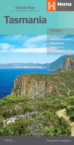 Tasmania Hema Handy Map 11th Edition