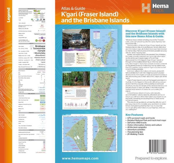Fraser Map Fraser Island Atlas & Guide Hema