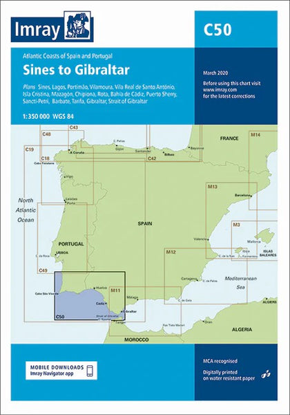 Sines to Gibraltar Imray Chart